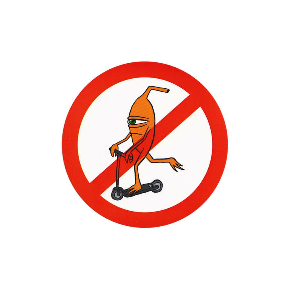 TOY MACHINE STICKER トイマシーン ステッカー NO SCOOTER スケートボード スケボー
