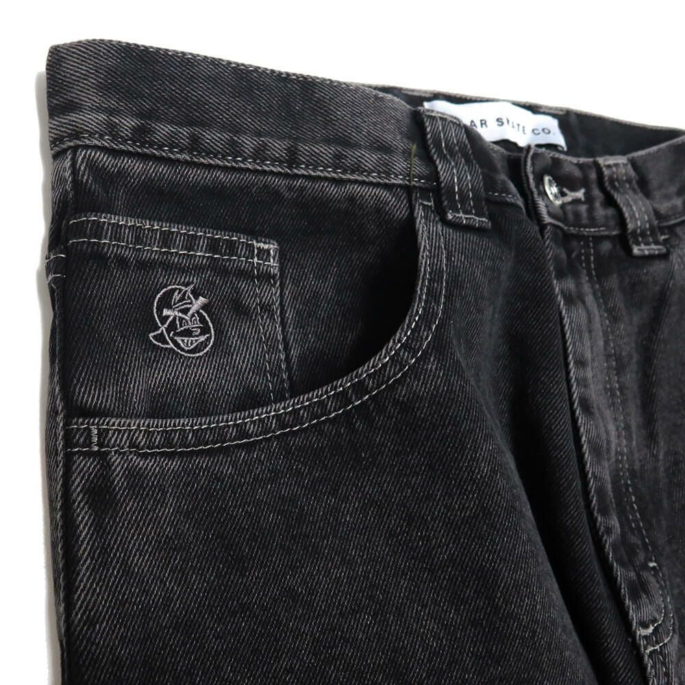POLAR JEANS ポーラー パンツ ジーンズ 93! DENIM SILVER BLACK スケートボード スケボー 1