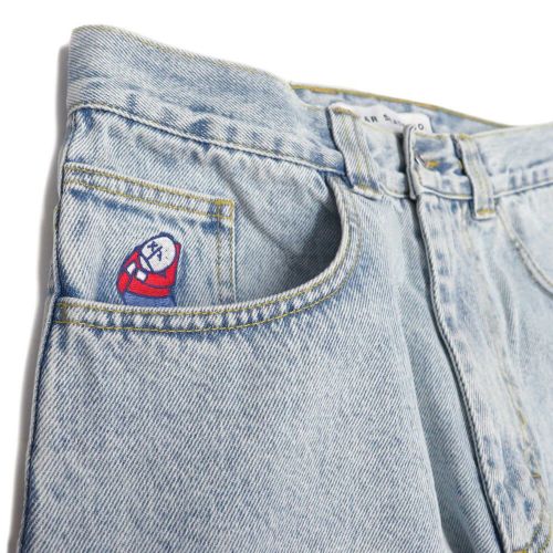 POLAR JEANS ポーラー パンツ ジーンズ ビッグボーイ BIG BOY OG LOGO LIGHT BLUE スケートボード スケボー 1