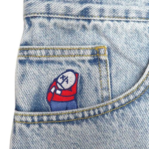 POLAR JEANS ポーラー パンツ ジーンズ ビッグボーイ BIG BOY OG LOGO LIGHT BLUE スケートボード スケボー 7