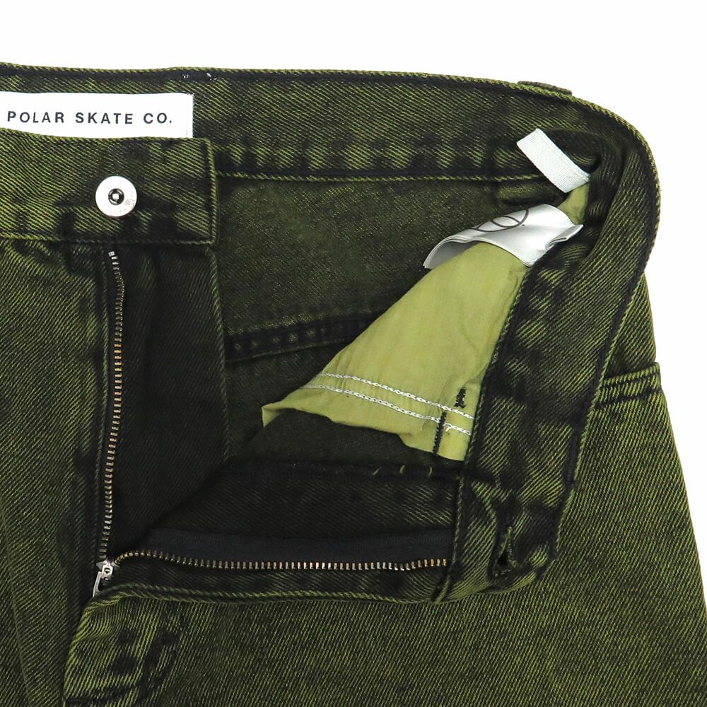 POLAR JEANS ポーラー パンツ ジーンズ ビッグボーイ BIG BOY GREEN/BLACK スケートボード スケボー 3
