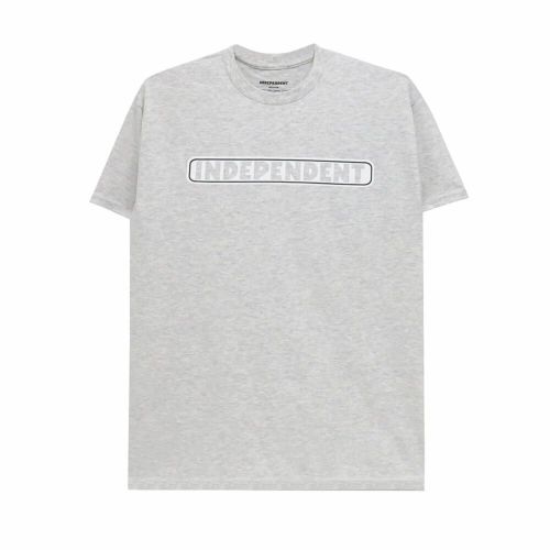  INDEPENDENT T-SHIRT インディペンデント Tシャツ BAR LOGO ASH スケートボード スケボー 