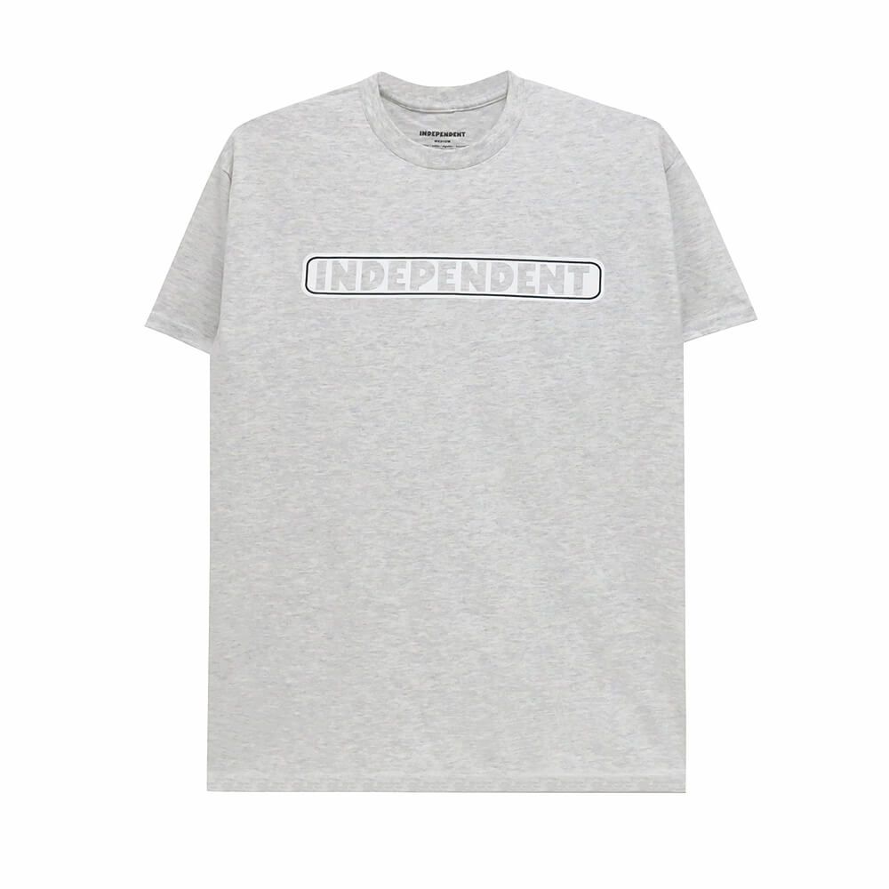  INDEPENDENT T-SHIRT インディペンデント Tシャツ BAR LOGO ASH スケートボード スケボー 