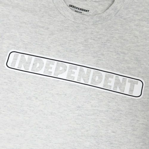  INDEPENDENT T-SHIRT インディペンデント Tシャツ BAR LOGO ASH スケートボード スケボー 1