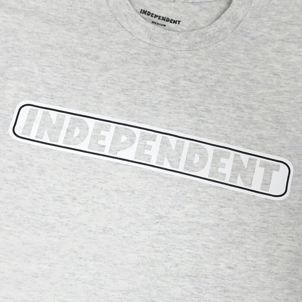  INDEPENDENT T-SHIRT インディペンデント Tシャツ BAR LOGO ASH スケートボード スケボー 1