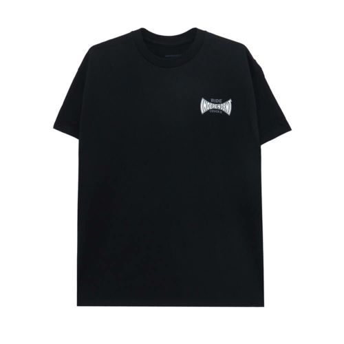 INDEPENDENT T-SHIRT インディペンデント Tシャツ ROSE SPAN BLACK スケートボード スケボー 1