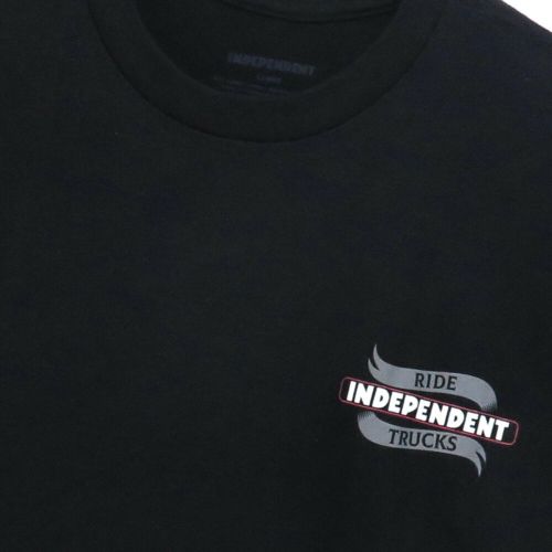 INDEPENDENT T-SHIRT インディペンデント Tシャツ LIBERTY BLACK スケートボード スケボー 2
