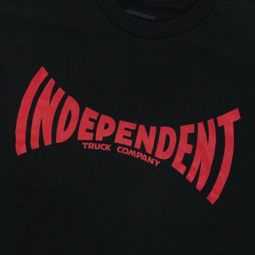 INDEPENDENT T-SHIRT インディペンデント Tシャツ SPAN BLACK スケートボード スケボー 1