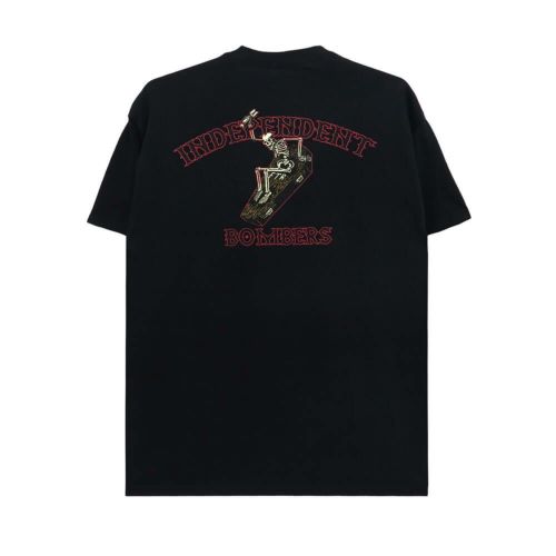  INDEPENDENT T-SHIRT インディペンデント Tシャツ BOMBERS BLACK スケートボード スケボー 