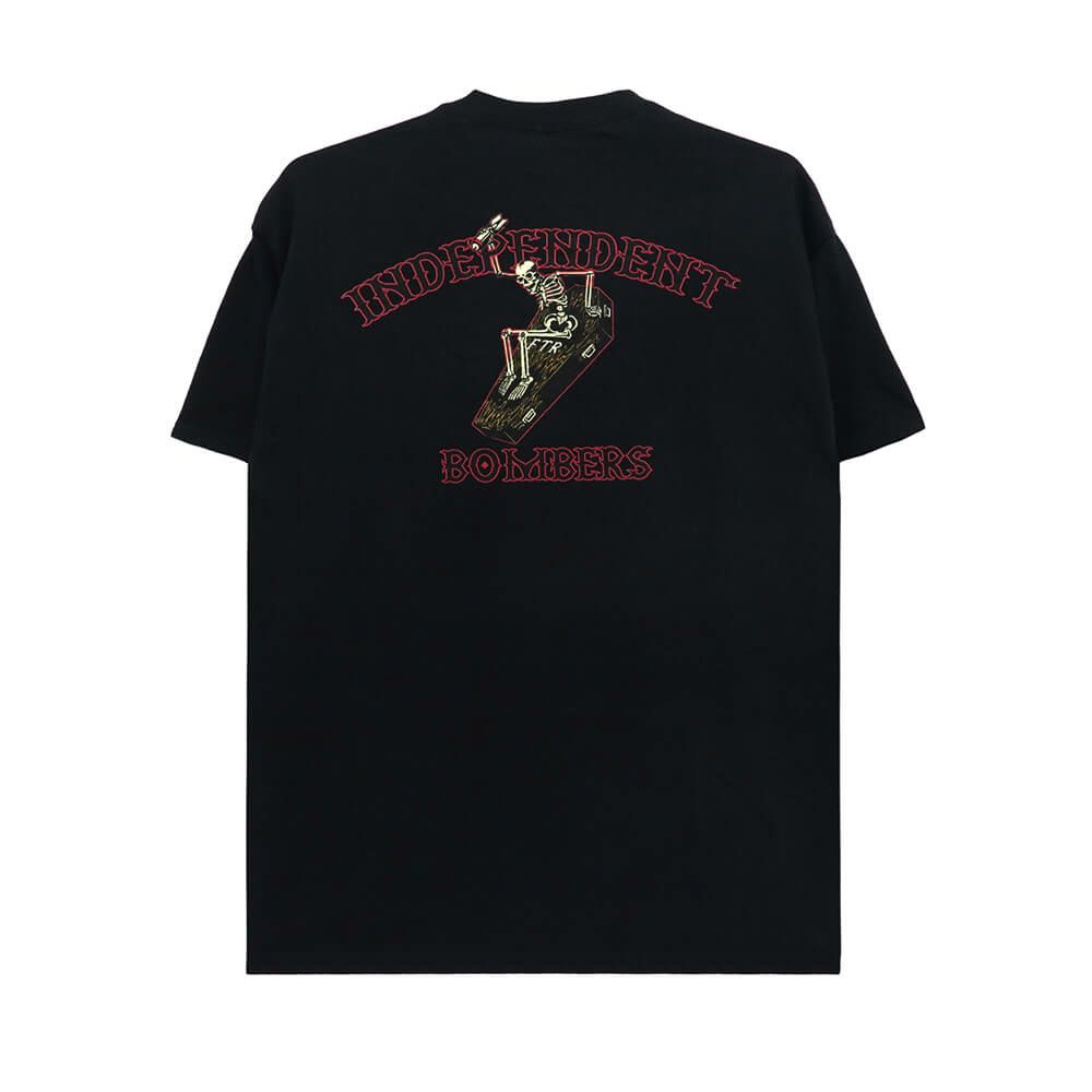  INDEPENDENT T-SHIRT インディペンデント Tシャツ BOMBERS BLACK スケートボード スケボー 