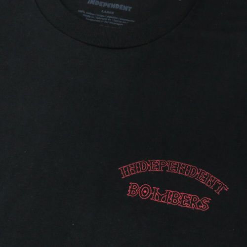  INDEPENDENT T-SHIRT インディペンデント Tシャツ BOMBERS BLACK スケートボード スケボー 2