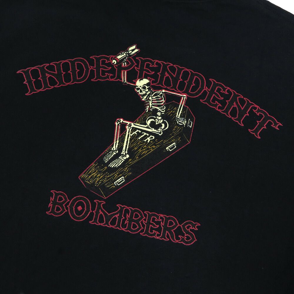  INDEPENDENT T-SHIRT インディペンデント Tシャツ BOMBERS BLACK スケートボード スケボー 3