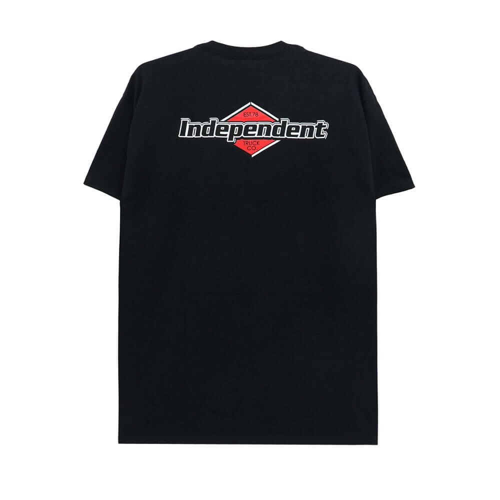  INDEPENDENT T-SHIRT インディペンデント Tシャツ MOJOCHROME BLACK スケートボード スケボー 