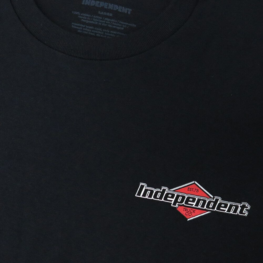  INDEPENDENT T-SHIRT インディペンデント Tシャツ MOJOCHROME BLACK スケートボード スケボー 2
