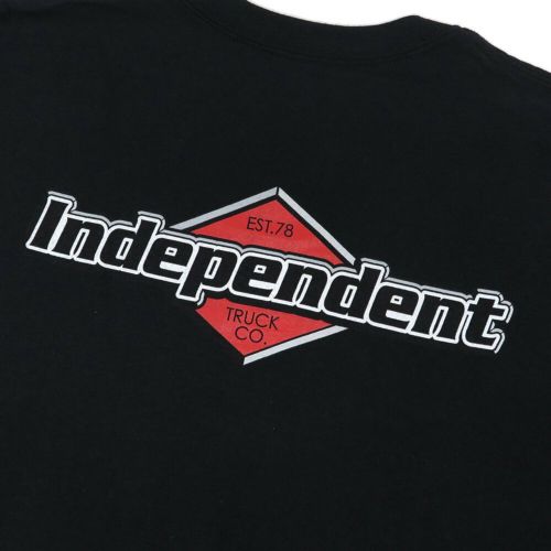  INDEPENDENT T-SHIRT インディペンデント Tシャツ MOJOCHROME BLACK スケートボード スケボー 3