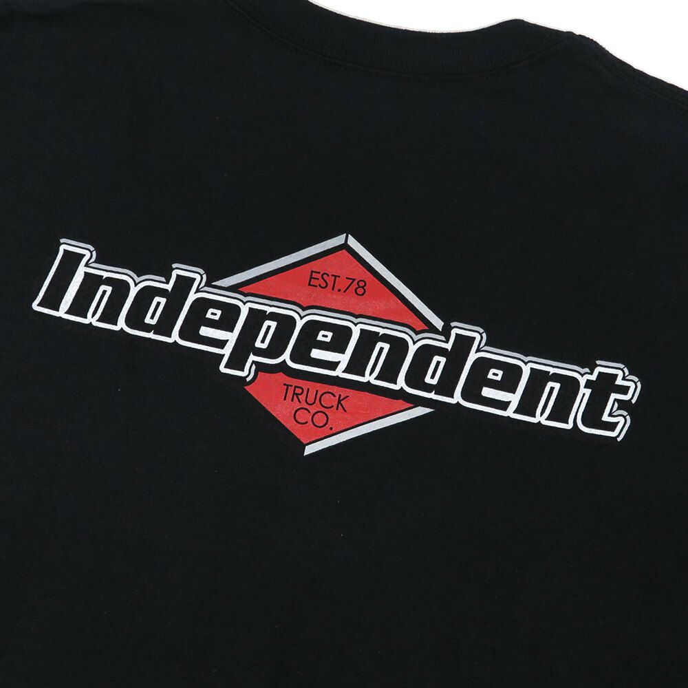  INDEPENDENT T-SHIRT インディペンデント Tシャツ MOJOCHROME BLACK スケートボード スケボー 3