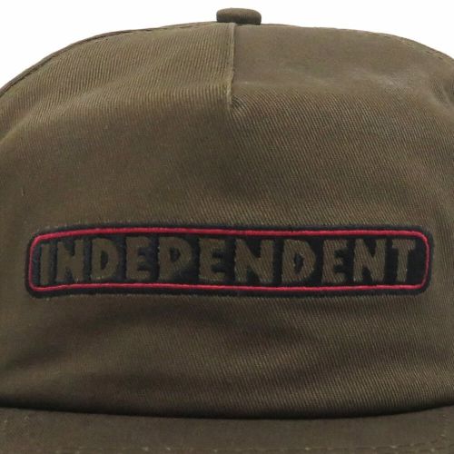 INDEPENDENT CAP インディペンデント キャップ BAR LOGO SNAPBACK DARK CHOCOLATE スケートボード スケボー 4