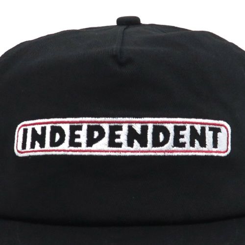  INDEPENDENT CAP インディペンデント キャップ BAR LOGO SNAPBACK BLACK スケートボード スケボー 4
