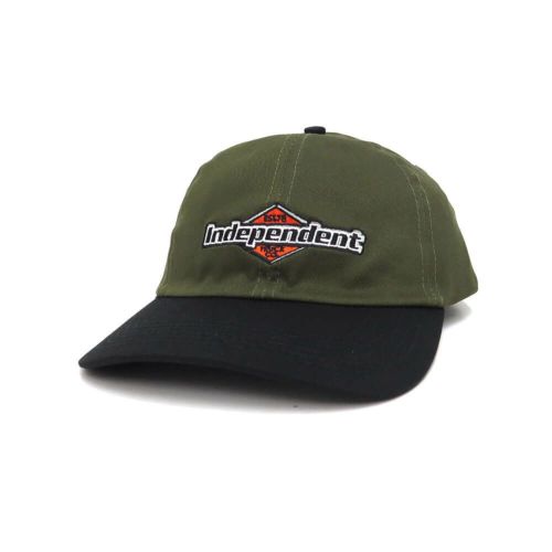  INDEPENDENT CAP インディペンデント キャップ MOJOCHROME DAD SNAPBACK OLIVE/BLACK スケートボード スケボー 