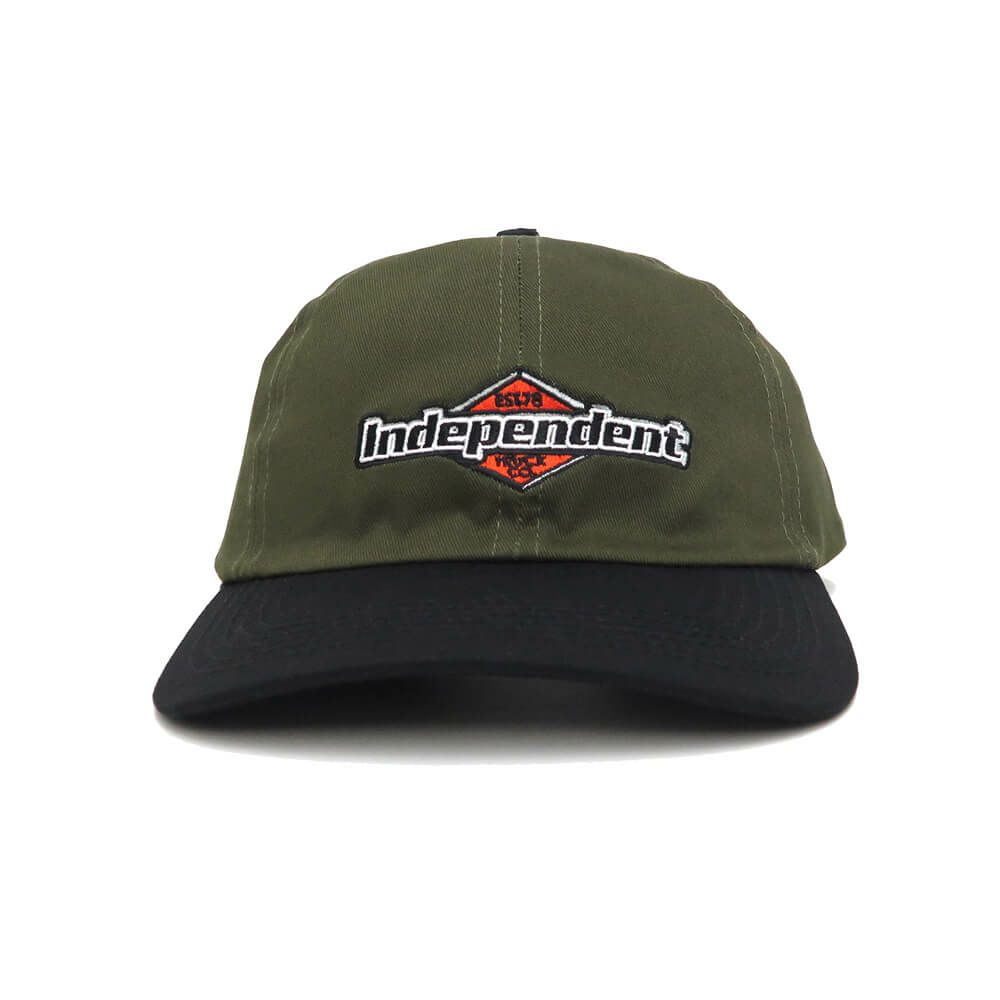  INDEPENDENT CAP インディペンデント キャップ MOJOCHROME DAD SNAPBACK OLIVE/BLACK スケートボード スケボー 1