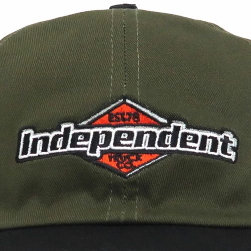  INDEPENDENT CAP インディペンデント キャップ MOJOCHROME DAD SNAPBACK OLIVE/BLACK スケートボード スケボー 4