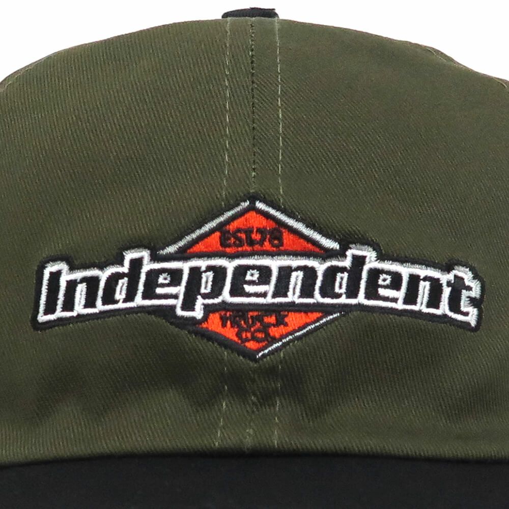  INDEPENDENT CAP インディペンデント キャップ MOJOCHROME DAD SNAPBACK OLIVE/BLACK スケートボード スケボー 4