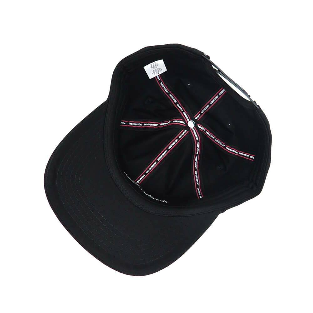  INDEPENDENT CAP インディペンデント キャップ MOJOCHROME DAD SNAPBACK BLACK スケートボード スケボー 3