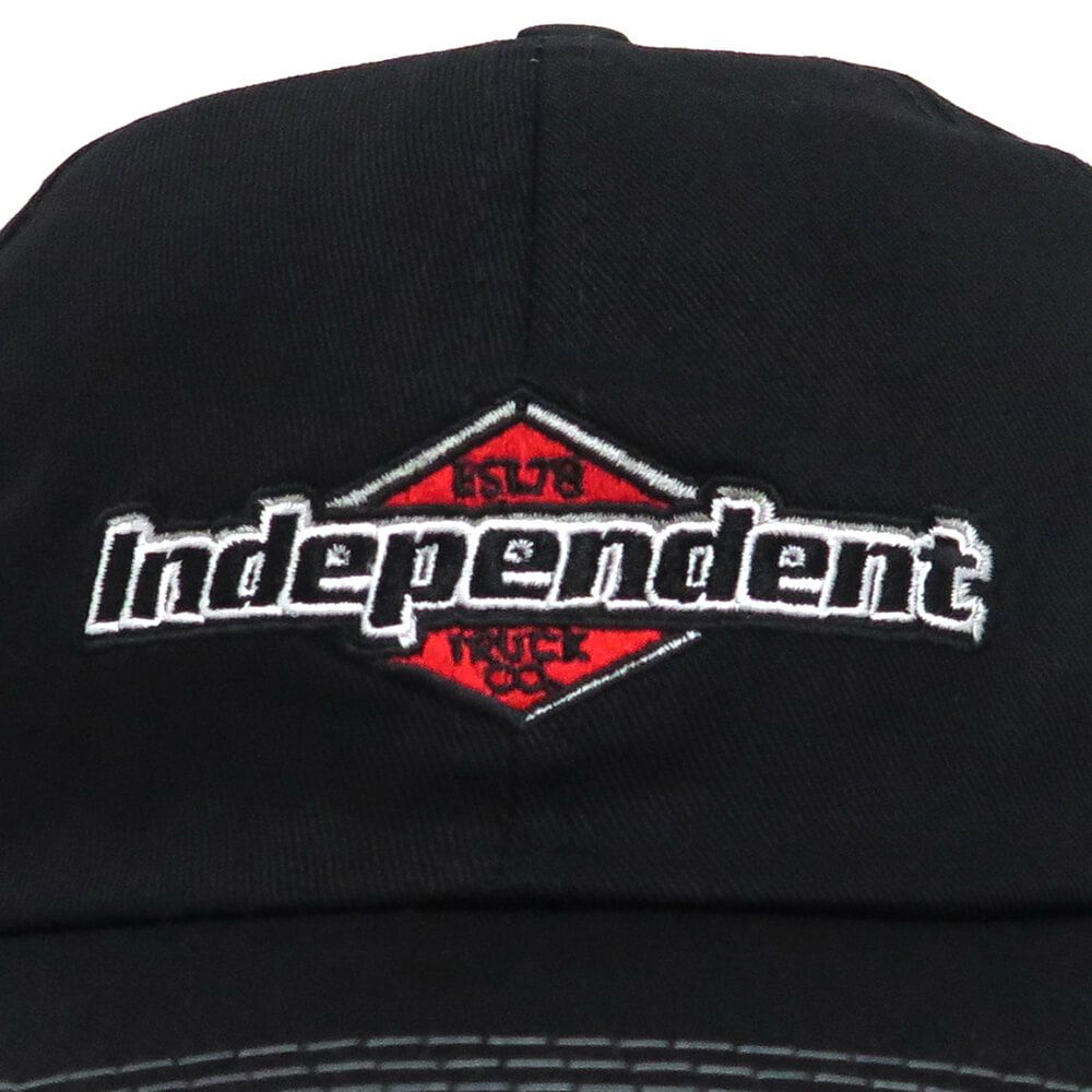 INDEPENDENT CAP インディペンデント キャップ MOJOCHROME DAD SNAPBACK BLACK スケートボード スケボー 4