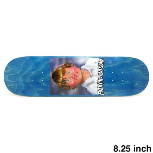 FUCKING AWESOME DECK ファッキンオーサム デッキ CURREN CAPLES CLASS PHOTO PAINTED BY SICKID BLUE STAIN 8.25 SHAPE 2 スケートボード スケボー 1