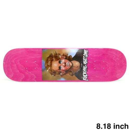 FUCKING AWESOME DECK ファッキンオーサム デッキ JASON DILL CLASS PHOTO PAINTED BY SICKID PINK STAIN 8.18 SHAPE 1 スケートボード スケボー 1