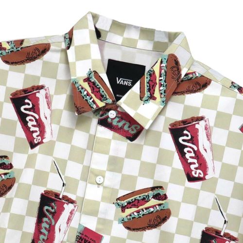 VANS SHORT SLEEVE SHIRTS バンス 半袖シャツ POP FAST FOOD COLORFUL スケートボード スケボー 1