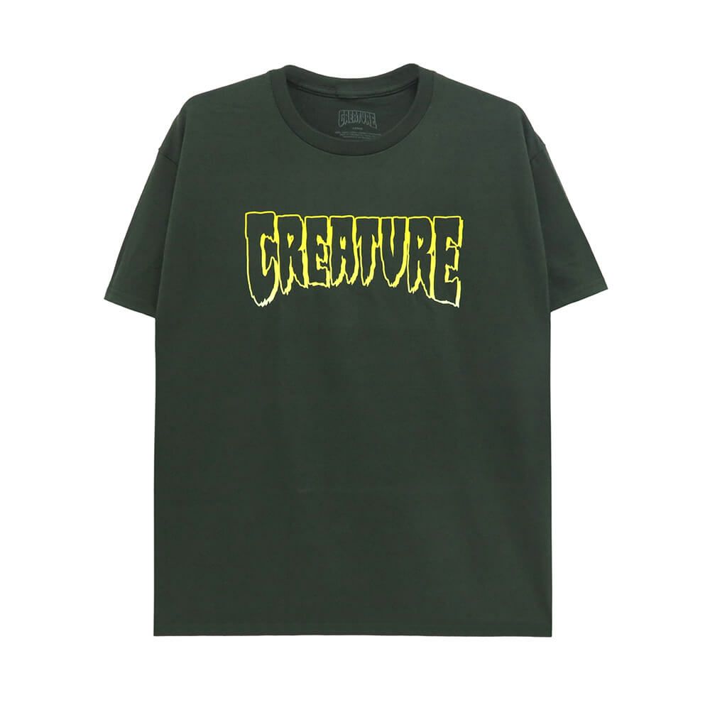 CREATURE T-SHIRT クリーチャー Tシャツ LOGO OUTLINE FOREST スケートボード スケボー 