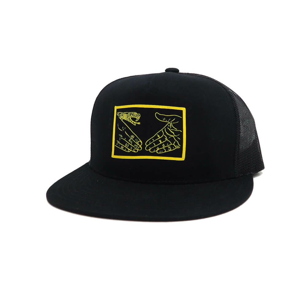 DOOM SAYERS MESHCAP ドゥームセイヤーズ メッシュキャップ SNAKE SHAKE TRUCKER BLACK スケートボード スケボー 