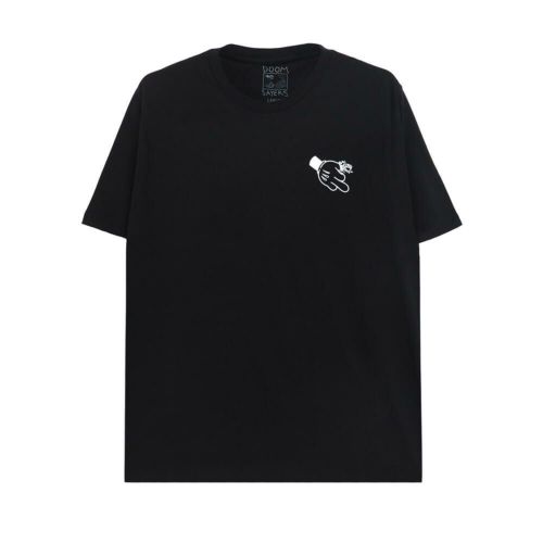 DOOM SAYERS T-SHIRT ドゥームセイヤーズ Tシャツ CARTOON BIRD BLACK スケートボード スケボー 1