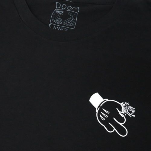 DOOM SAYERS T-SHIRT ドゥームセイヤーズ Tシャツ CARTOON BIRD BLACK スケートボード スケボー 2