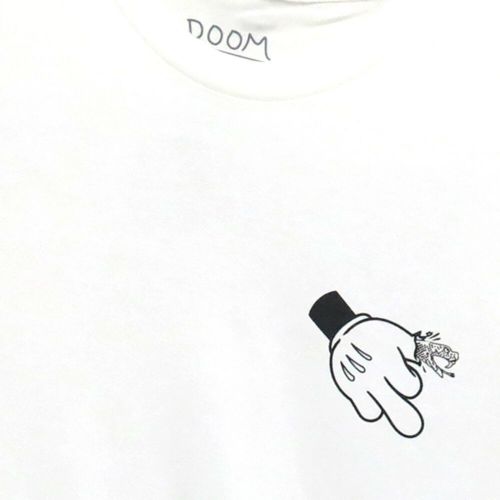 DOOM SAYERS T-SHIRT ドゥームセイヤーズ Tシャツ CARTOON BIRD WHITE スケートボード スケボー 2