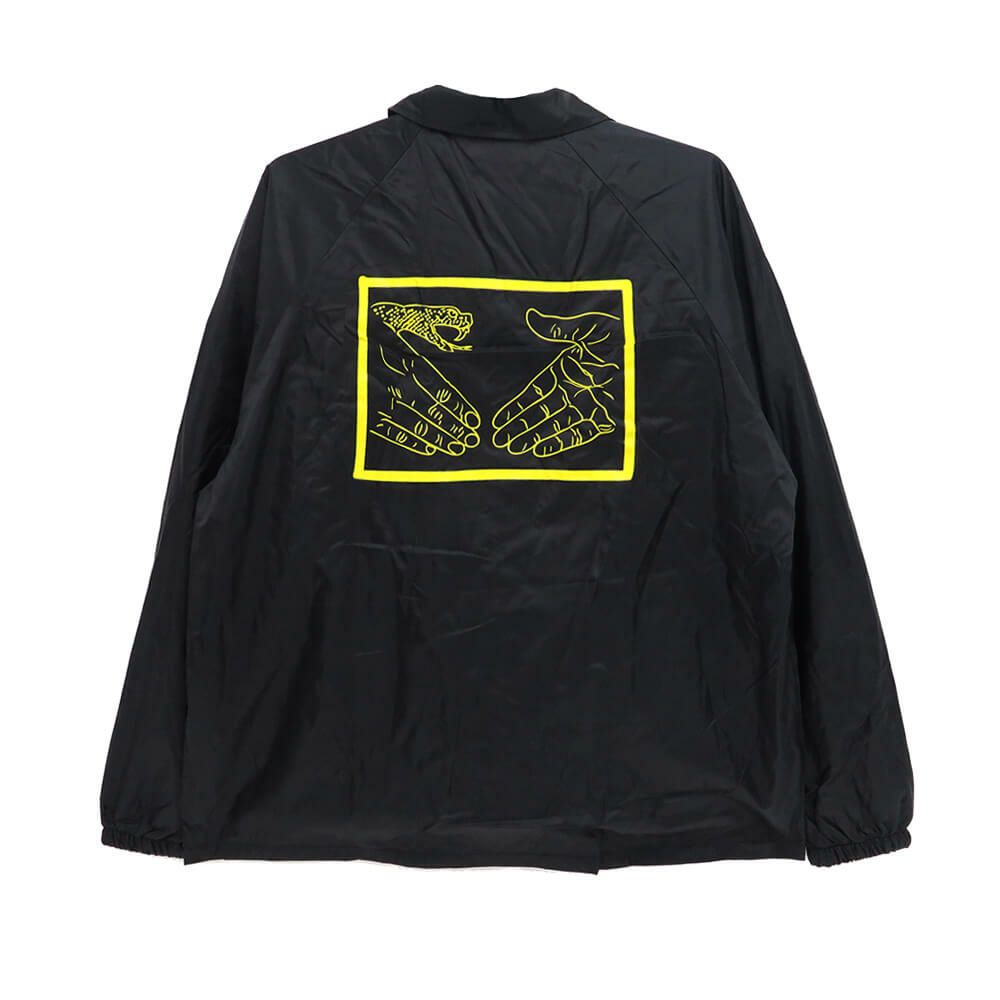 DOOM SAYERS JACKET ドゥームセイヤーズ ジャケット SNAKE SHAKE COACHES BLACK スケートボード スケボー 