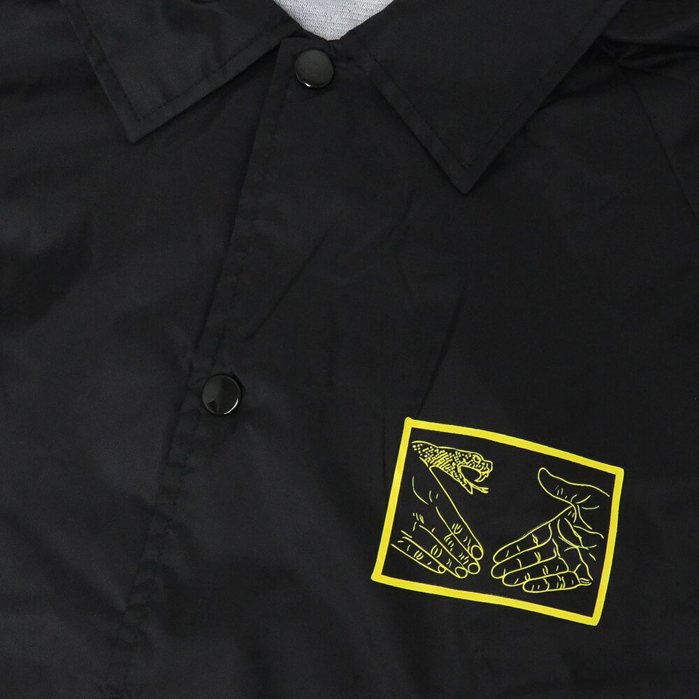 DOOM SAYERS JACKET ドゥームセイヤーズ ジャケット SNAKE SHAKE COACHES BLACK スケートボード スケボー 2