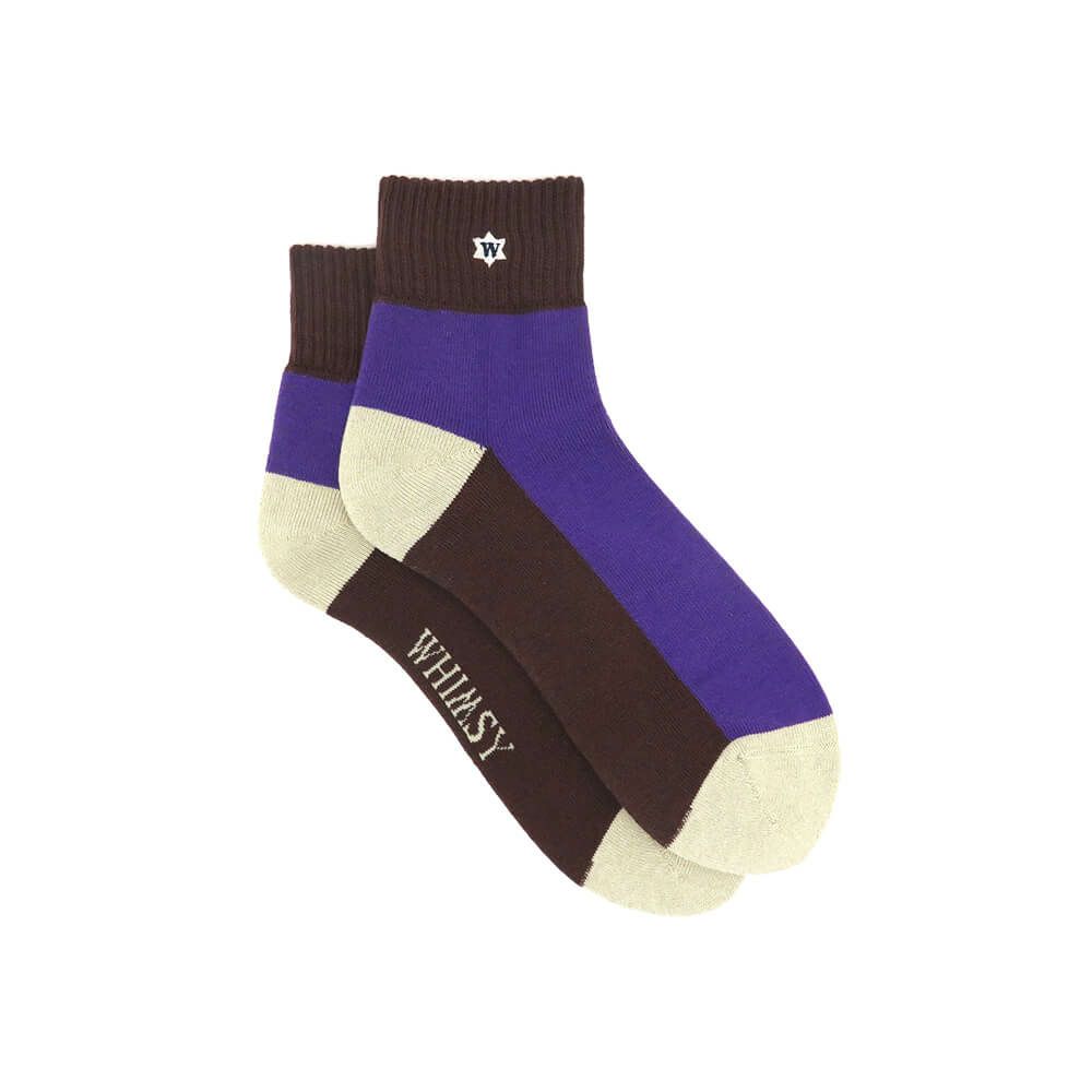 WHIMSY SOCKS ウィムジー ソックス 靴下 VERSE PURPLE スケートボード スケボー 3