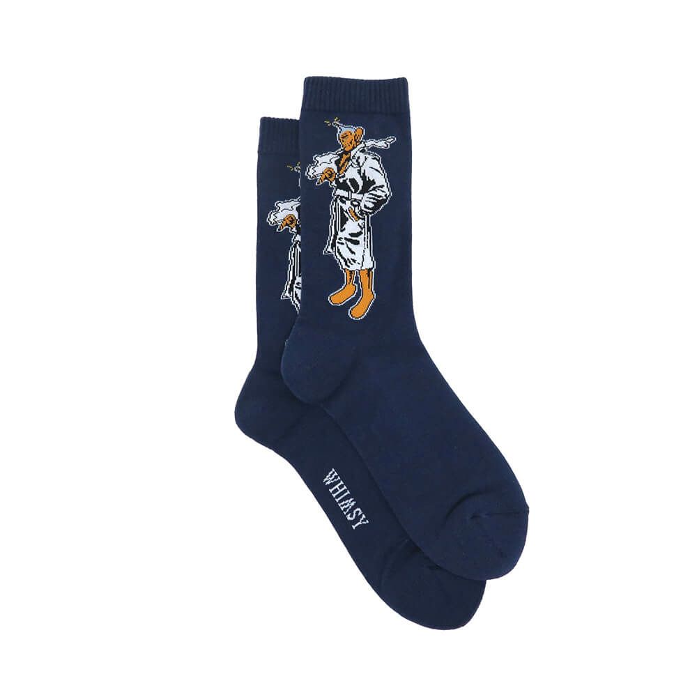 WHIMSY SOCKS ウィムジー ソックス 靴下 PEEPO-SAN NAVY スケートボード スケボー 3