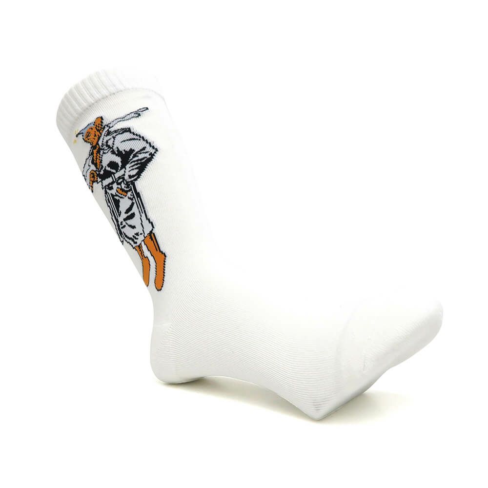 WHIMSY SOCKS ウィムジー ソックス 靴下 PEEPO-SAN WHITE スケートボード スケボー 