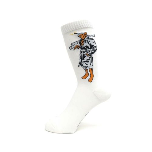 WHIMSY SOCKS ウィムジー ソックス 靴下 PEEPO-SAN WHITE スケートボード スケボー 1