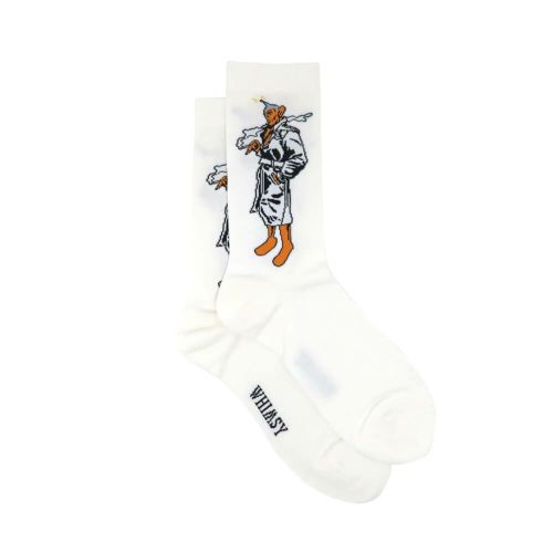 WHIMSY SOCKS ウィムジー ソックス 靴下 PEEPO-SAN WHITE スケートボード スケボー 3