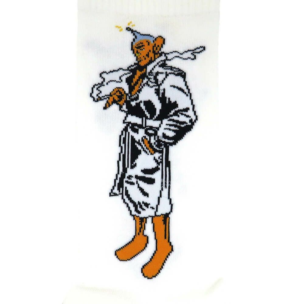 WHIMSY SOCKS ウィムジー ソックス 靴下 PEEPO-SAN WHITE スケートボード スケボー 4