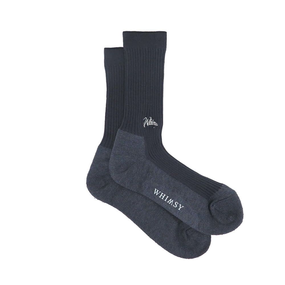 WHIMSY SOCKS ウィムジー ソックス 靴下 EMJAY CHARCOAL スケートボード スケボー 3