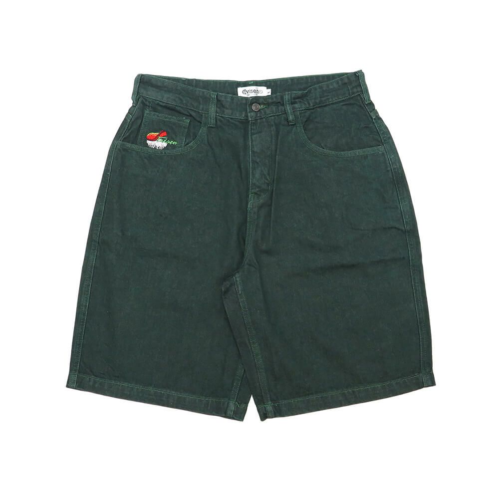 EVISEN SHORTS エビセンー ショーツ SUSHI DENIM LIGHT GREEN スケートボード スケボー 