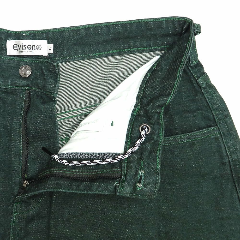 EVISEN SHORTS エビセンー ショーツ SUSHI DENIM LIGHT GREEN スケートボード スケボー 4