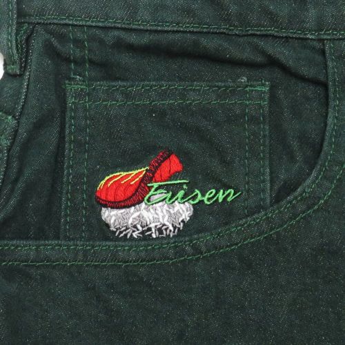 EVISEN SHORTS エビセンー ショーツ SUSHI DENIM LIGHT GREEN スケートボード スケボー 8