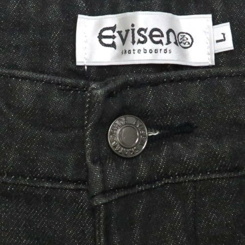 EVISEN SHORTS エビセンー ショーツ SUSHI DENIM LIGHT BLACK スケートボード スケボー 3