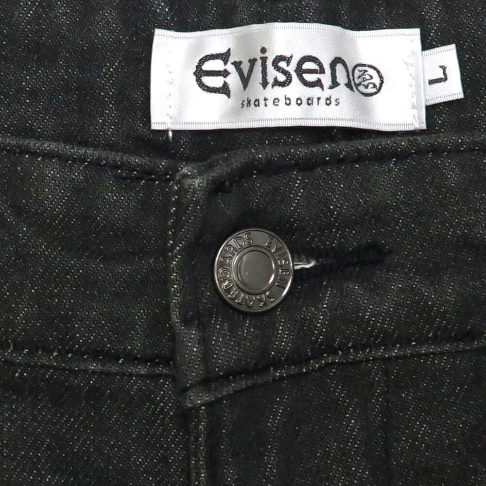 EVISEN SHORTS エビセンー ショーツ SUSHI DENIM LIGHT BLACK スケートボード スケボー 3